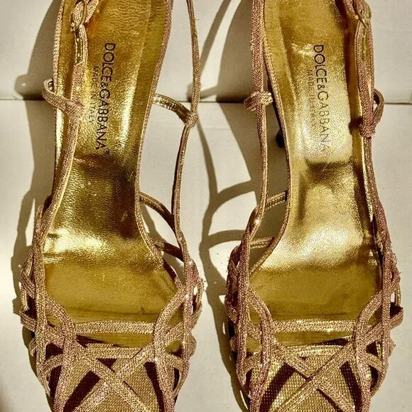 Dolce & Gabbana | Sparkle Strappy Sandal - Picture 1 of 5